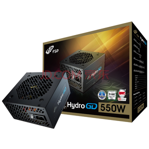 FSP 全漢 額定550W Hydro GD550 金牌電源（五年質(zhì)保/全日系電解電容/扁平線設(shè)計(jì)） *2件 670.4元包郵（合335.2元/件）