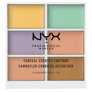 新低價(jià)！NYX Professional Makeup 6色修容遮瑕盤(pán)1.5g