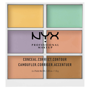 新低價(jià)！NYX Professional Makeup 6色修容遮瑕盤(pán)1.5g