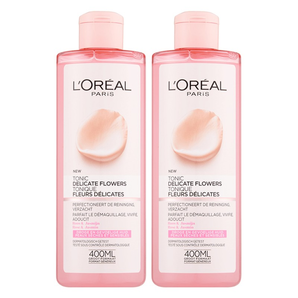 L'oreal 歐萊雅 玫瑰茉莉潤膚保濕柔膚水 粉水 400ml 2瓶裝