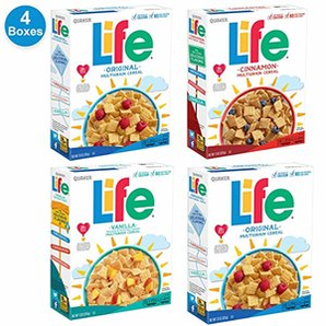 Quaker Life 谷物早餐4盒裝 共52oz