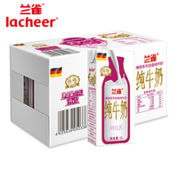 Lacheer 兰雀 全脂高钙纯牛奶 1L*12盒