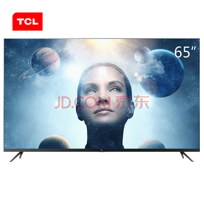 TCL 65V3 65英寸30核AI人工智能 纤薄全面屏4K超清HDR电视机 （银河灰）
