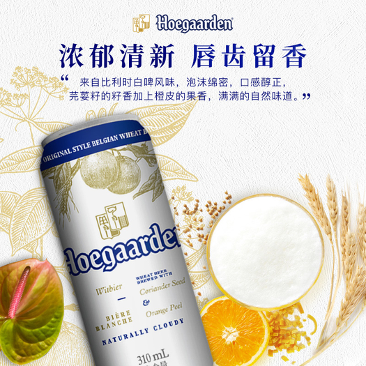 hoegaarden比利时福佳白啤酒500ml24听