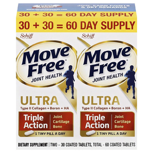 Schiff 旭福 Move Free 維骨力 Ultra 白瓶軟骨素骨膠原蛋白 60粒*2