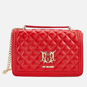 LOVE MOSCHINO Quilted Chain Logo 女士單肩包