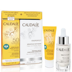 CAUDALIE 歐緹麗 美白防曬套裝（精華液 30ml+防曬霜 20ml）