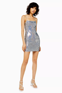 Topshop   閃亮迪斯科吊帶裙
