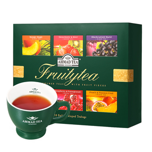 英国AHMAD TEA/亚曼进口茶叶6种水果味红茶礼盒60包袋泡红茶包