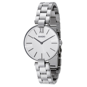 Rado 雷达表 Coupole M 系列 银色女士气质腕表 R22850013
