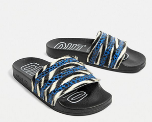 38碼！ adidas Originals Adilette Animal Print Pool Sliders 女款澡堂拖