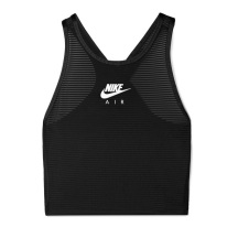 NIKE Miler 網(wǎng)布拼接彈力短款上衣