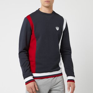 Emporio Armani EA7海軍藍色拼色運動衫