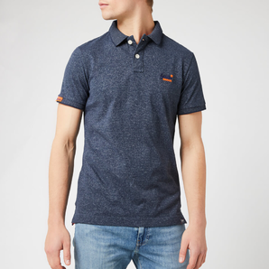 Superdry Orange Label系列海軍混色條紋polo衫