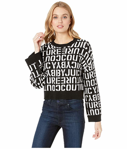 Juicy Couture Juicy Stencil Logo Sweater 高腰款圓領(lǐng)毛衣