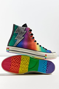 Converse Chuck 70 Pride 50年彩虹閃電亮片中性款板鞋