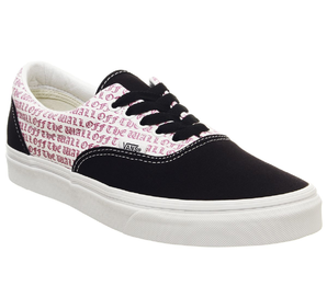 Vans 萬斯 Era 印花黑粉拼色中性低幫鞋