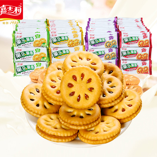 嘉士利果乐果香果酱夹心饼干501g