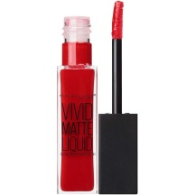 中亚Prime会员!Maybelline 美宝莲 Vivid Matte 哑光丝绒雾感唇釉 #Rebel Red prime到手约47元