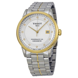 Tissot Luxury Automatic Silver Dial 男士自動(dòng)機(jī)械腕表