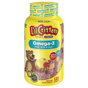 Lil Critters 小熊糖 Omega3 DHA 兒童魚油軟糖 120粒