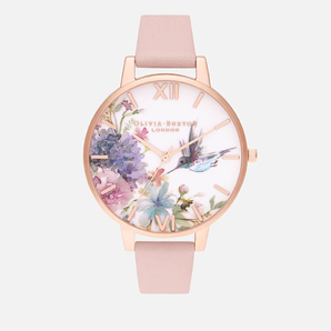 OLIVIA BURTON 手繪花鳥 女士時裝腕表