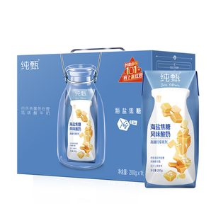 蒙牛 純甄海鹽焦糖味風(fēng)味酸牛乳200g×16包