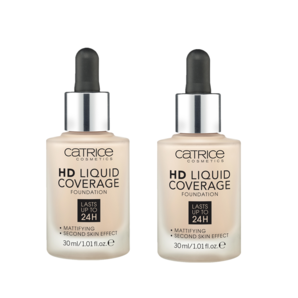  CATRICE HD 水潤清透滴管粉底液 30ml* 2件 #10象牙白