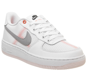 Nike 耐克 Air Force 1 空军1号 女款白灰色运动鞋