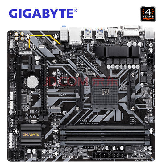 技嘉(gigabyte)b450m ds3h 主板 (amd b450/socket am