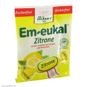 Em-Eukal 潤喉維生素糖 75g（無糖型/檸檬味）