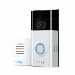 Ring Video Doorbell 2 + Ring Chime 智能門鈴套裝 翻新版