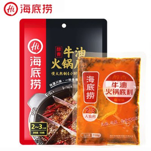 海底撈 醇香麻辣牛油火鍋底料150g*1包  