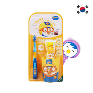 Pororo 啵樂樂牙具禮盒牙膏牙刷杯子1P套