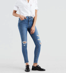 Levi's 720 女士修身破洞牛仔裤