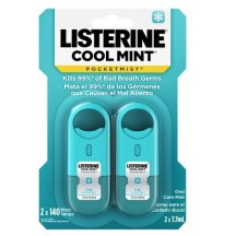  Listerine 李施德林 便攜殺菌口腔噴霧 薄荷 7.7ml*2