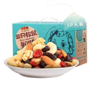 Three Squirrels 三只松鼠 每日?qǐng)?jiān)果大禮包 750g/30袋 *2件