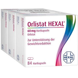 ORLISTAT HEXAL 奧利司他 60mg 纖體膠囊 3x84粒/盒