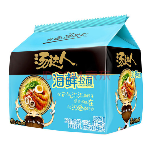 统一 方便面 汤达人 海鲜拉面风味 113g*五连包*2件 36.72元(合18.