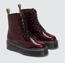 DR. MARTENS Vegan Jadon II 紅棕色厚底女士馬丁靴