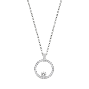 SWAROVSKI 施华洛世奇 CREATIVITY CIRCLE圆环水晶925银女士项链 368元