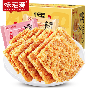 味滋源糯米锅巴1000g整箱独立小包装 休闲零食小吃
