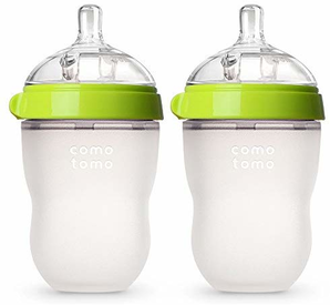爆料有奖!Comotomo 可么多么 婴儿全硅胶防摔奶瓶 250ML 两个装 绿色 含税到手约143元