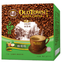 旧街场 马来西亚进口 三合一白咖啡 榛果味38g*20条