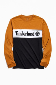 限S碼~Timberland Logo Long Sleeve Tee  男士長袖T恤