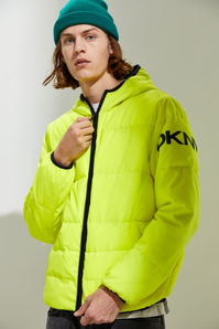 限碼XXl！DKNY Classic Logo Puffer Hooded Jacket