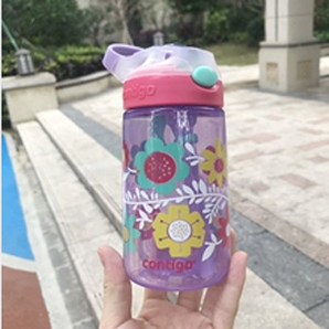 Contigo 紫藤花女孩兒童水杯 紫色 400ML