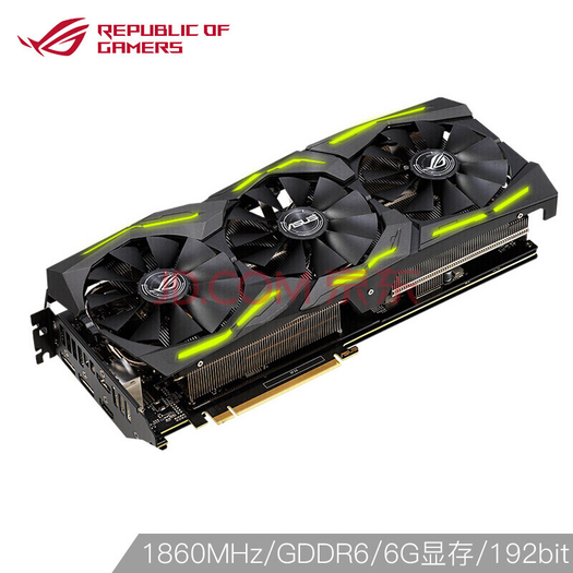 华硕asusrogstrixgeforcertx2060o6ggaming13651860mhz14000mhz猛禽