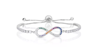 Macy's  Cubic Zirconia Infinity Adjustable 手鏈