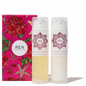 REN 摩洛哥玫瑰洗護(hù)套裝 沐浴露+身體乳 200ml×2 